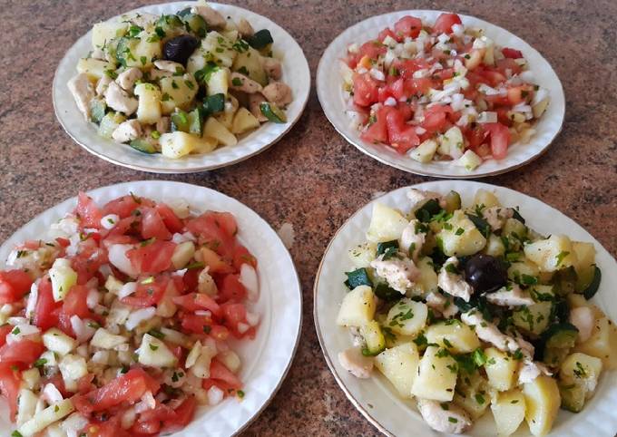 Ensaladas marroquíes de verano con verduras *receta original Receta de  Comida de Marruecos Con Hakima - Cookpad