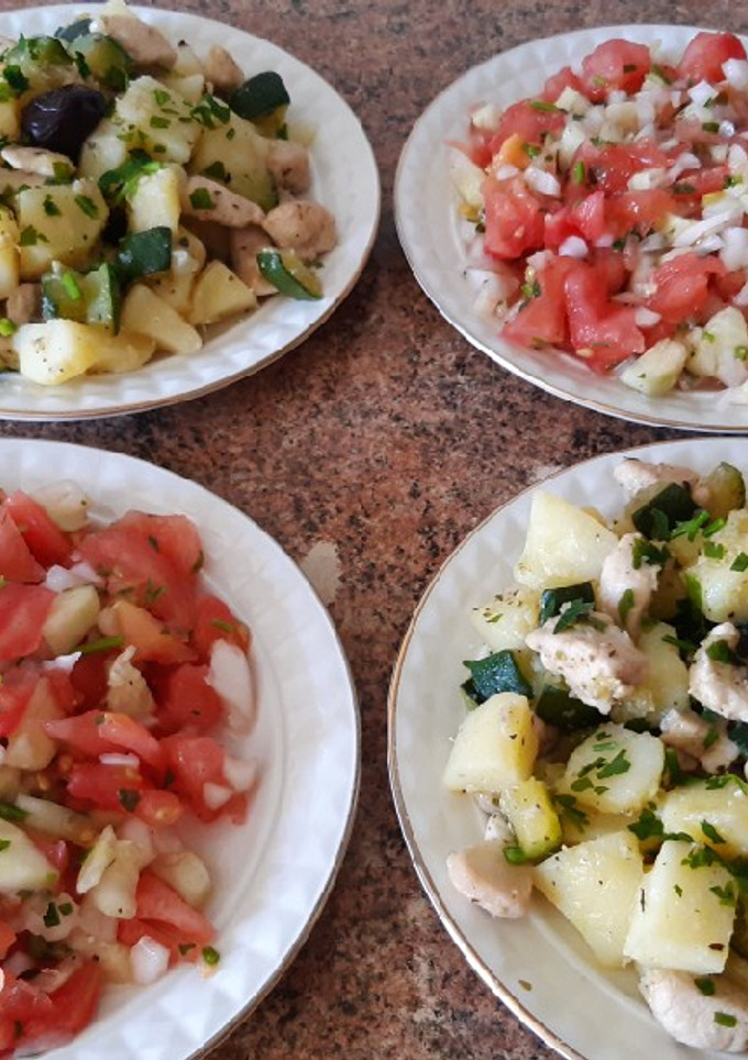 Una foto de Ensaladas marroquíes de verano con verduras *receta original