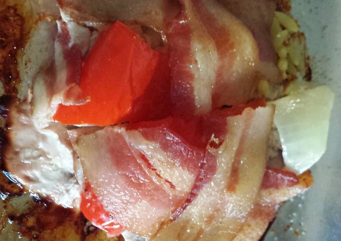 Simple Way to Make Super Quick Homemade Bacon Pork chops