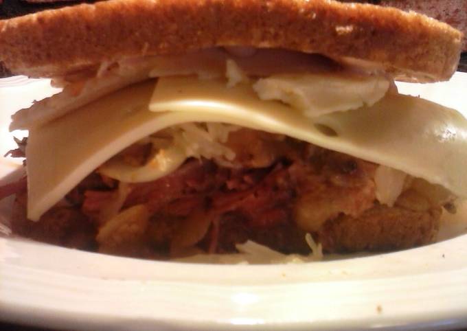 Recipe of Quick Brad&#39;s mile high ruben