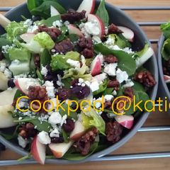 Apple Walnut Blue Cheese Salad A picture of Apple Walnut Blue Cheese Salad.