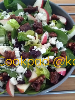 A picture of Apple Walnut Blue Cheese Salad.