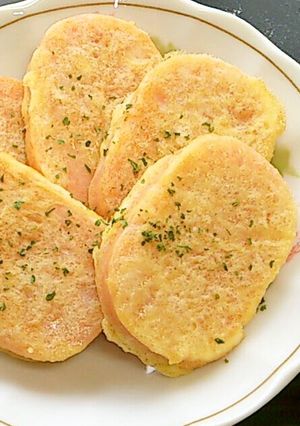 A picture of Fish Sausage Piccata for your Bento.