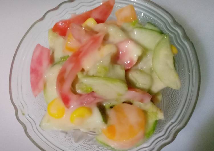 Resep Salad Sayur ala Mom_Sahil Menggugah Selera