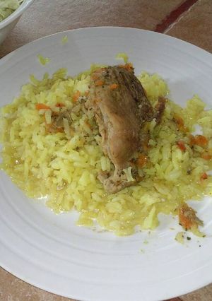 Una foto de Pulpa de cerdo y arroz al curry