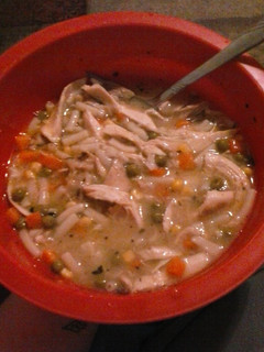 A picture of throw together soup.