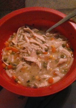 A picture of throw together soup.