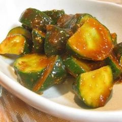 A picture of A Guy's Recipe For Korean Style Instant Cucumber Pickles.