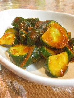 A picture of A Guy's Recipe For Korean Style Instant Cucumber Pickles.