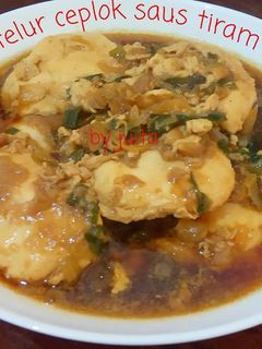 Foto resep Telur ceplok saus tiram