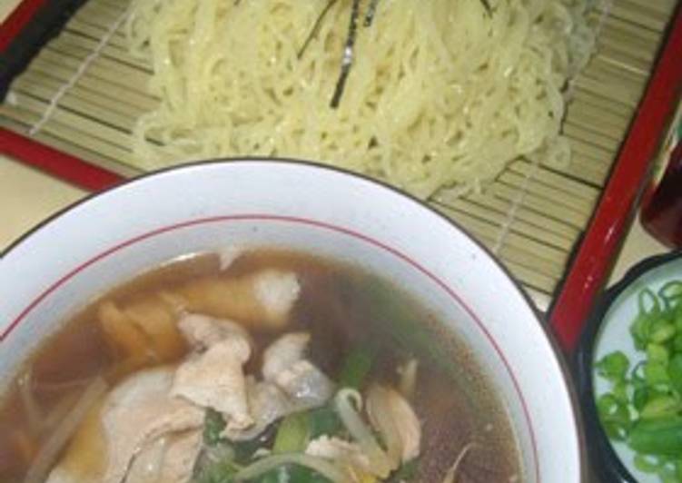 Recipe of Quick Cold Ramen Noodles with Pork Dipping Sauce