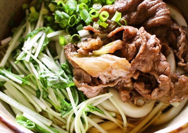 Steps to Make Any-night-of-the-week Delicious Beef Udon