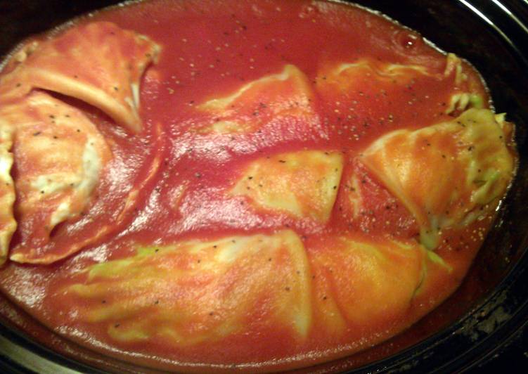 Step-by-Step Guide to Prepare easy slow cooker cabbage rolls