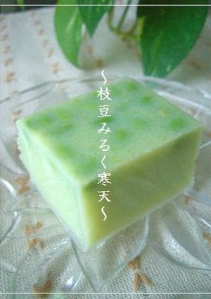 A picture of Summer Dessert Edamame Milk Kanten.