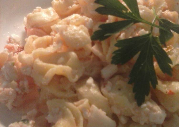 Brad's seafood pasta salad