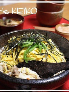 A picture of [Farmhouse Recipe] Chicken Chirashi Sushi.