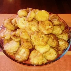 A picture of Spanish cod fritters.