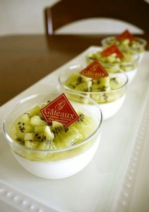 A picture of Refreshing Bavarian Cream With Kiwifruit.