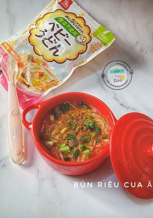 Hình của món Ăn dặm- Bún riêu cua.