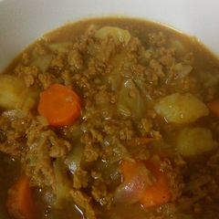A picture of Soya bean flake stew.