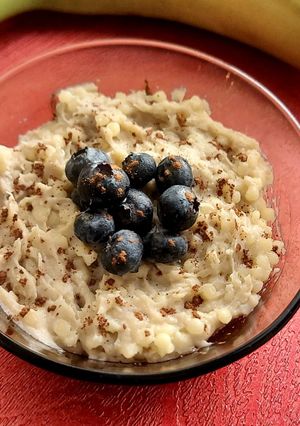 O poză a rețetei Budincă de banane cu cous-cous.
