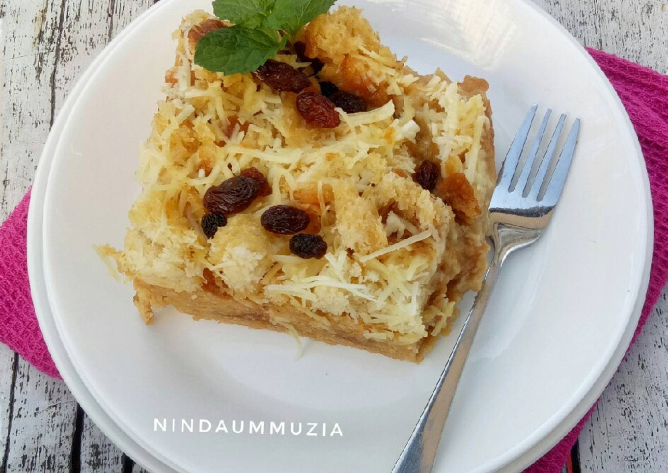 Puding Roti Keju Gula Palm