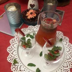 A picture of Strawberry mint mojito.
