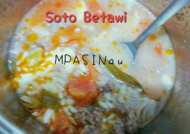 Resep Soto Betawi MPASI 4 bintang, Enak