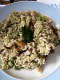 Risotto di mare con pesto basilico prezzemolo