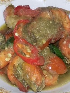 Foto resep Udang saos cabe ijo