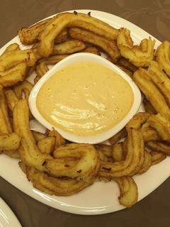 Una foto de Churros de Patata con Mayonesa de Jalapeño