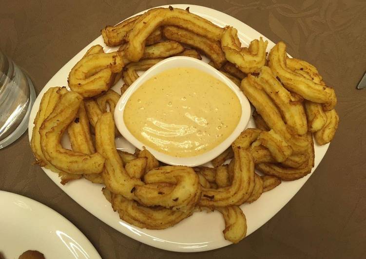 Churros de Patata con Mayonesa de Jalapeño