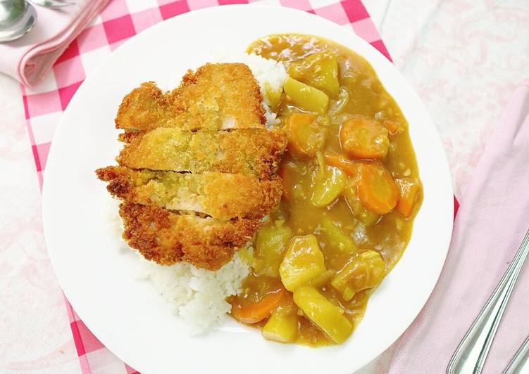 Japanese Chicken Katsu Curry Rice / Nasi Ayam Katsu Kari