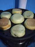 Roti popice melon filling matcha