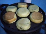 Roti popice melon filling matcha