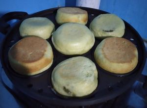 Foto resep Roti popice melon filling matcha