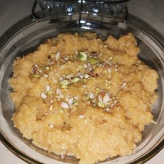 Pumpkin dessert (Halwa kaddoo ka halwa) A picture of Pumpkin dessert (Halwa kaddoo ka halwa).