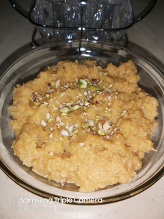 A picture of Pumpkin dessert (Halwa kaddoo ka halwa).