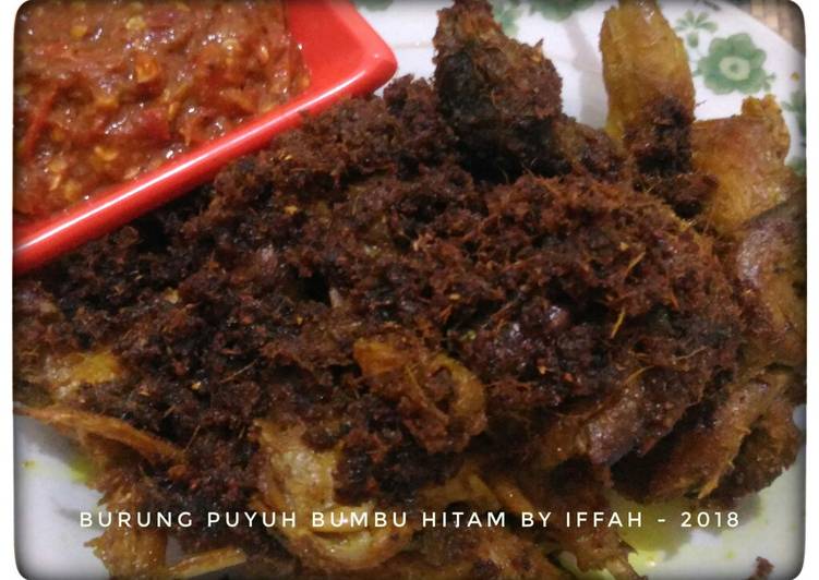 Resep Burung Puyuh Bumbu Hitam Anti Gagal