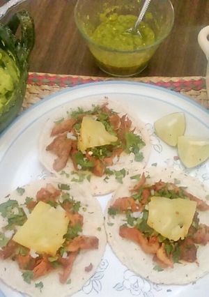 Una foto de Tacos al pastor (Olla de cocción lenta-SlowCooker-CrockPot)