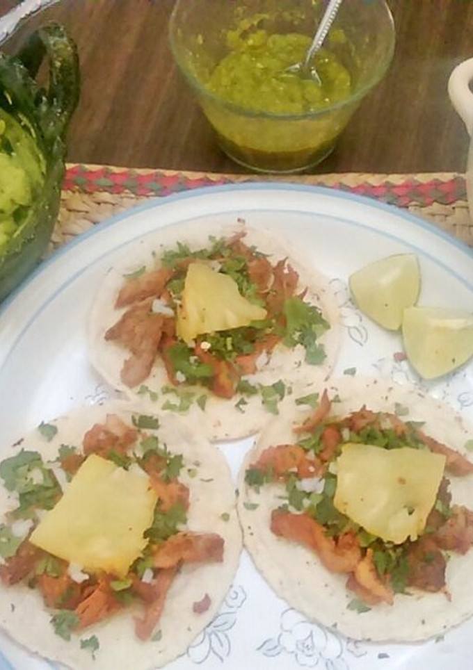 Una foto de Tacos al pastor (Olla de cocción lenta-SlowCooker-CrockPot)