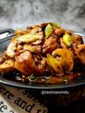 Ayam Jamur Lada Hitam Masak Kecap