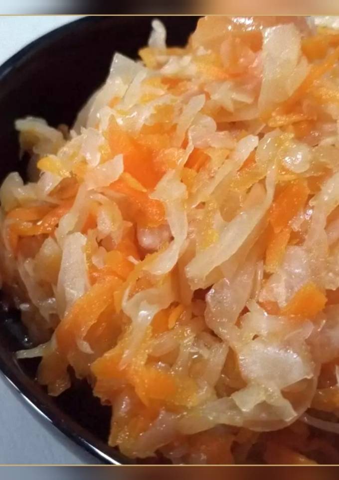 🔸 Тушкована квашена капуста з квашеними яблуками (в мультиварці)🔸