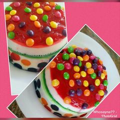 A picture of Whosayna’s Fruity Skittles Pudding.