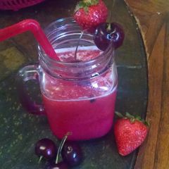A picture of Strawberry and Cherry Slushy.