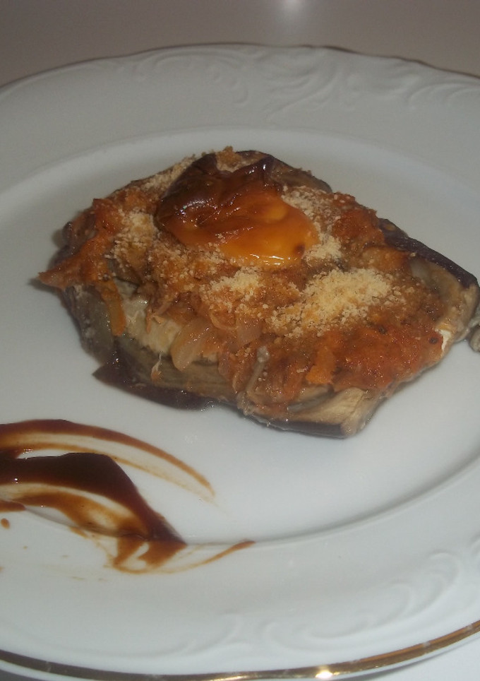 Una foto de Berenjenas rellenas de caballa y gratinadas