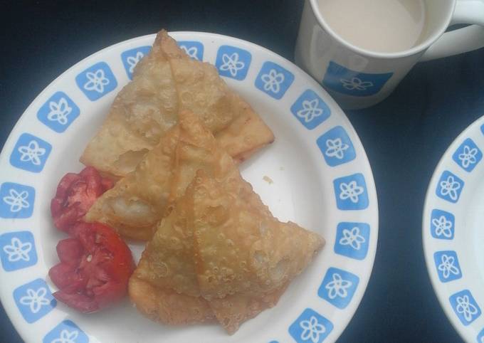 Simple Way to Make Mario Batali Samosa with tea