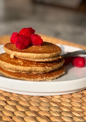 Una foto de 🥞🥞Hot cakes de avena súper saludables!🥞🥞