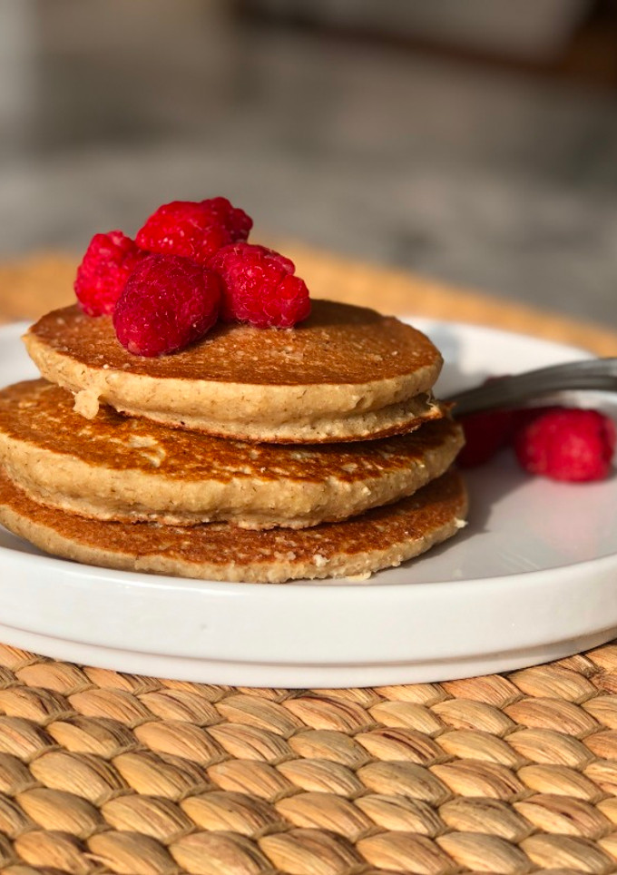 Una foto de 🥞🥞Hot cakes de avena súper saludables!🥞🥞