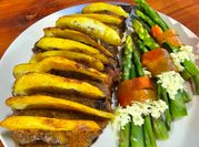 Una foto de carne de res para asar